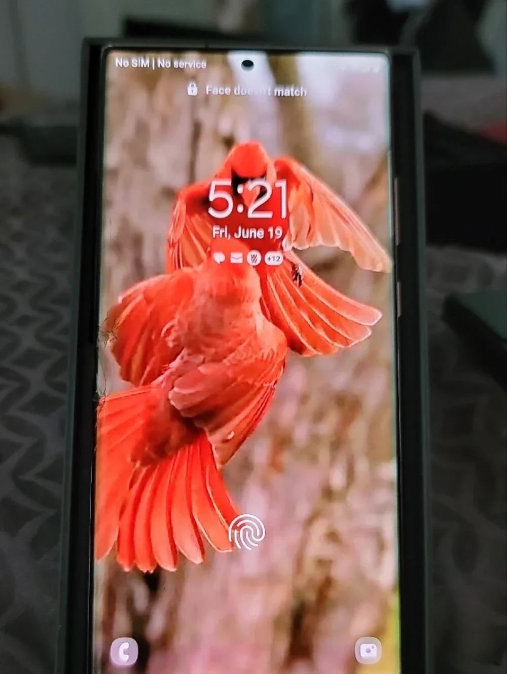 Samsung Galaxy Note20 Ultra 5G - Silver/White Front Display
